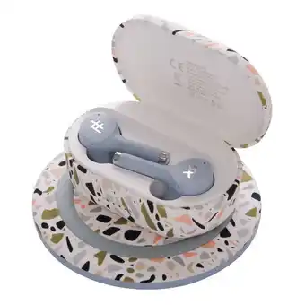 Audífonos bluetooth ifrogz airtime luxe 2 + cargador inalámbrico 10 w terazzo