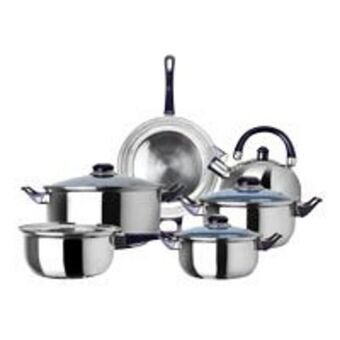 Almacenes Anfora Batería de cocina 9 piezas de acero inoxidable kitchenes oferta