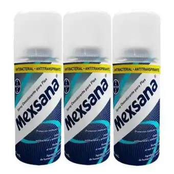 Spray desodorante mexsana 3 pzas de 150 ml c/u