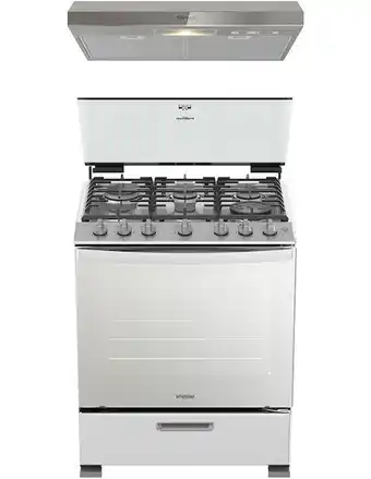 Liverpool Estufa a gas whirlpool 76 cm cwfr7100s-h oferta