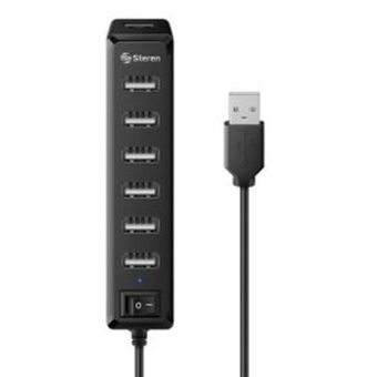 El Bodegón Hub usb steren computo de 7 puertos con eliminador de 2 a usb-537 oferta