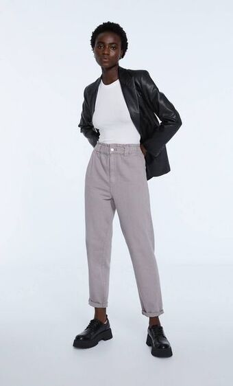 Stradivarius Jeans baggy sarga oferta