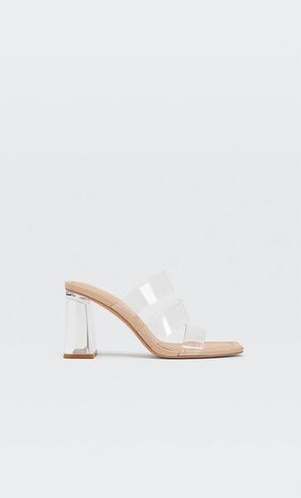 Stradivarius Sandalias tacón vinilo oferta