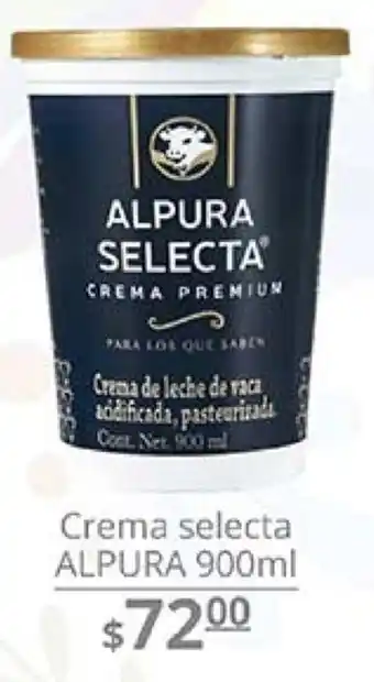 La Comer Crema Selecta Alpura 900ml oferta
