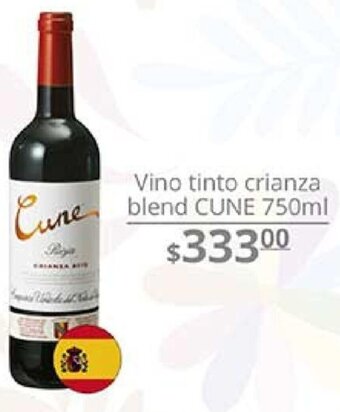 La Comer Vino Tinto Crianza Blend Cune 750ml oferta