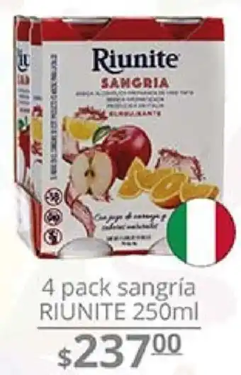 4 Pack Sangría Riunite 250ml
