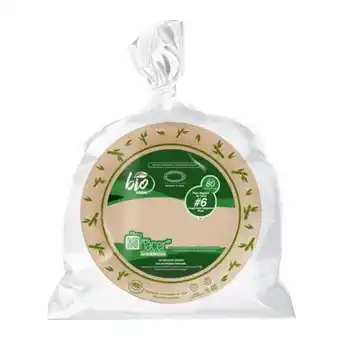 Sam's Club Plato de papel bio form cañatek n° 6 con 80 pzas oferta