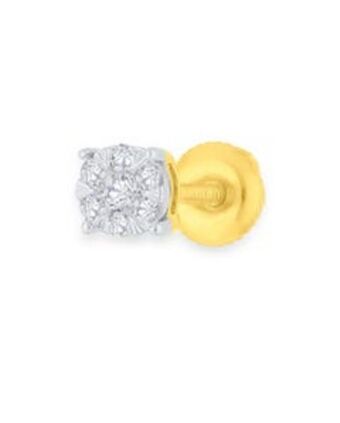 Joyerías Bizzarro Arete individual de oro con diamante oferta