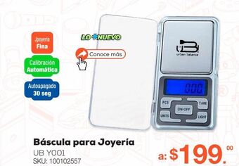 Báscula para joyería ub y001 / plata