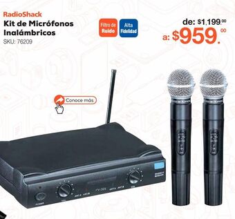 RadioShack Kit de micrófonos inalámbricos oferta
