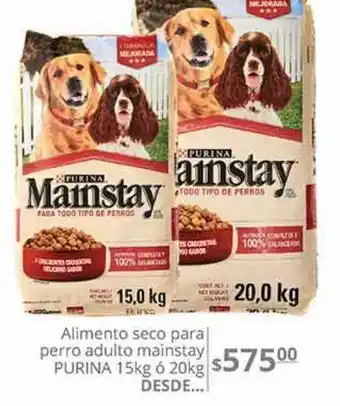 Alimento para perro adulto mainstay purina 15kg o 20kg