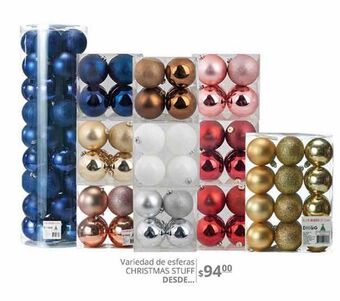 Variedad de esferas christmas stuff