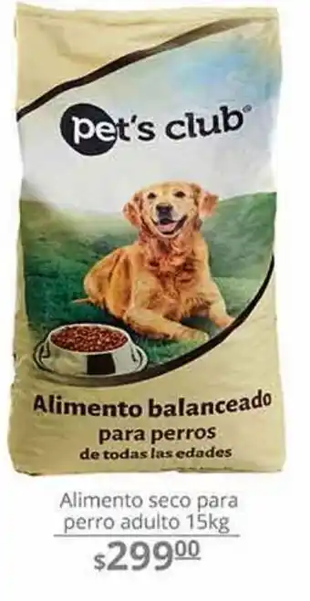 Alimento para perros pet's club 15kg