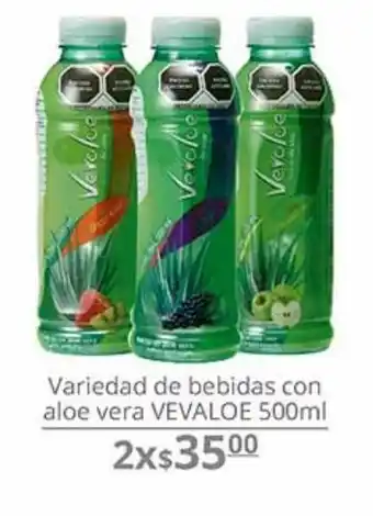 Variedad de bebidas con aloe vera vevaloe 500ml