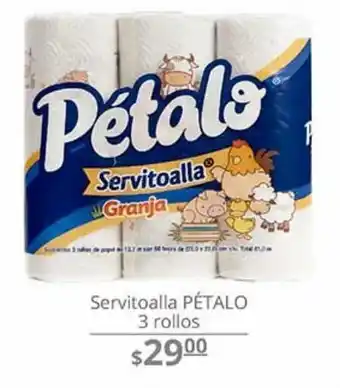 La Comer Servitoallas pétalo 3 rollos oferta