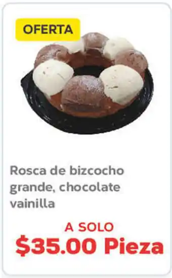 Rosca de bizcocho grande, Chocolate vainilla
