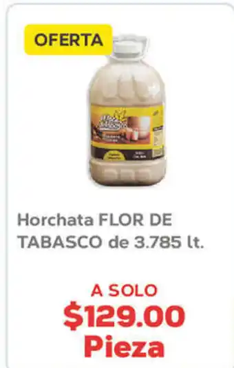 Super Aki Horchata FLOR DE TABASCO de 3.785 Lt oferta