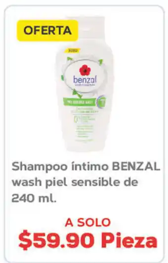 Shampoo intimo BENZAL wash piel sensible de 240 ml