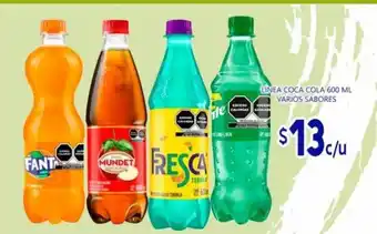La gran bodega Linea Coca Cola 600 ml Varios Sabores oferta