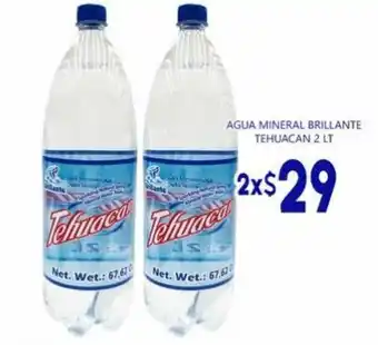 Agua Mineral Brillante Tehuacan 2 Lt
