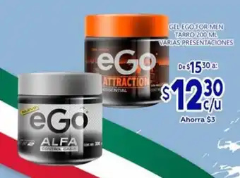 La gran bodega Gel Ego for Men Tarro 200 ml Varias Presentaciones oferta