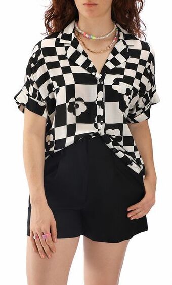 C&A Camisa estampada manga corta oferta
