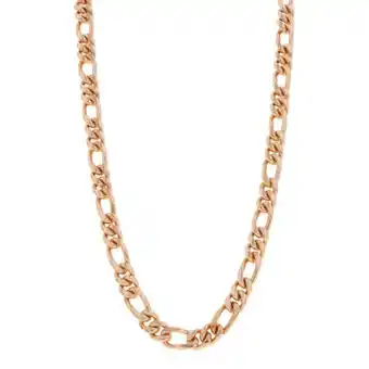 Nacional Monte de Piedad Collar de tres eslabones por uno en oro rosa 18 kilates. oferta