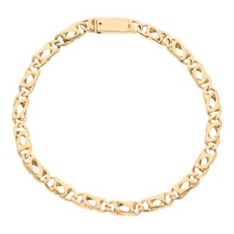 Nacional Monte de Piedad Pulsera eslabón nudo egipcio en oro amarillo 14 kilates. oferta