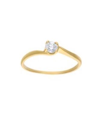 Joyerías Bizzarro Solitario de oro amarillo 14 kt de 24pts. de diamante oferta