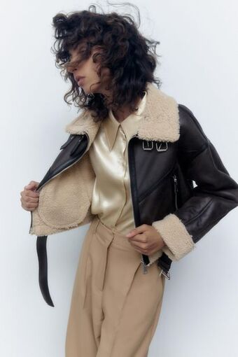 ZARA Cazadora doble faz oferta