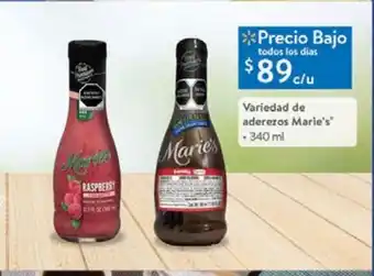 Walmart Variedad de aderezos marie´s 340ml oferta