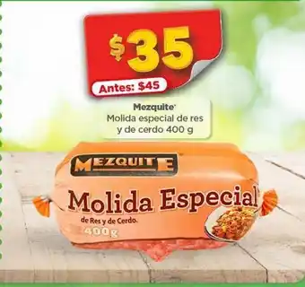 Bodega Aurrerá Molida especial de res y de cerdo mezquite 400g oferta
