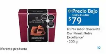 Walmart Trufas sabor chocolate our finest notre excellence oferta