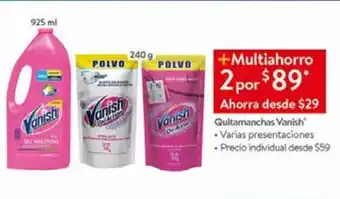 Walmart Quitamanchas vanish oferta