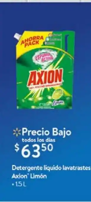 Walmart Detergente líquido axion 1,5l oferta