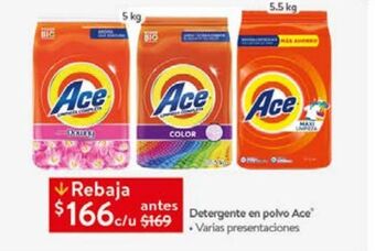 Detergente en polvo ace