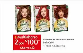 Walmart Variedad de tintes para cabello soft color oferta