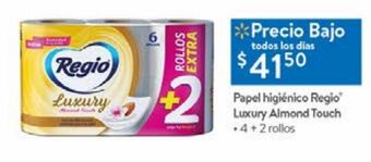 Walmart Papel higiénico regio 4 + 2 rollos oferta