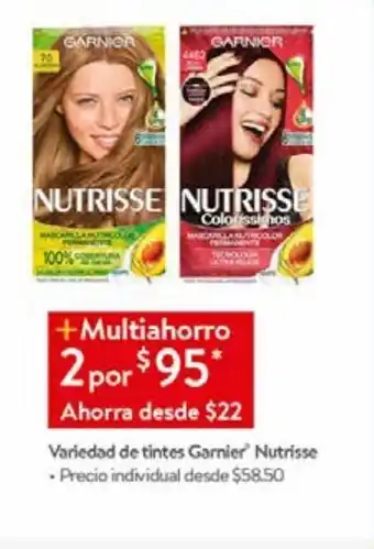 Walmart Variedad de tintes para cabello nutrisse oferta