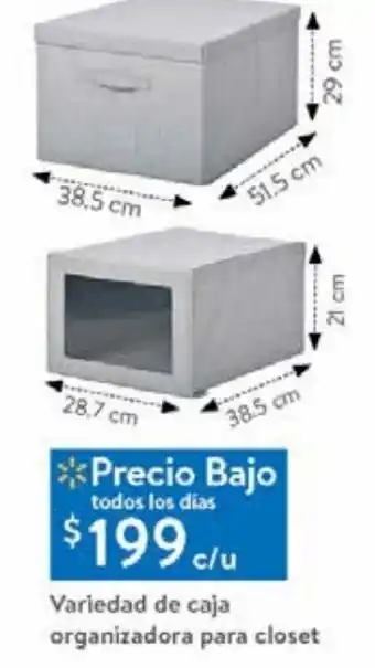Variedad de caja organizadora para closet