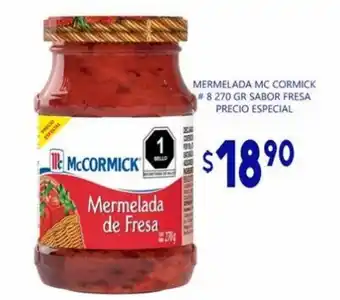 Mermelada McCormick #8 270 gr Sabor Fresa Precio Especial