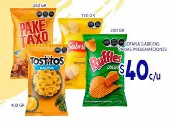 Botana sabritas varias presentaciones