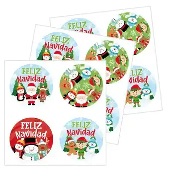 Fantasías Miguel Calcomanía círculo navidad 4.5cm 12pz oferta