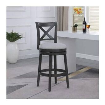 Sam's Club Banco de madera member's mark con respaldo en x gris oferta