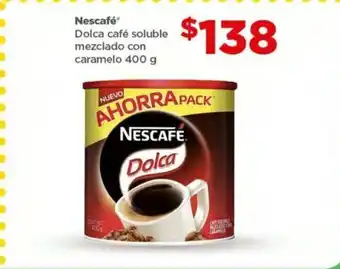 Bodega Aurrerá Nescafe Dolca Cafe Soluble mezclado con caramelo 400g oferta