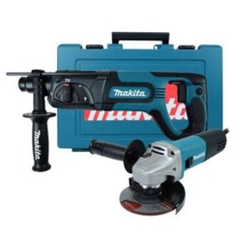 El Bodegón Combo martillo rotatorio combinado y esmeriladora angular hr2475x4 makita oferta