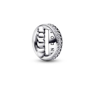Pandora Charm pavé y abalorios con logotipo pandora signature oferta