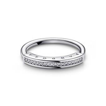 Pandora Anillo i-d en pavé pandora signature pandora plata esterlina oferta