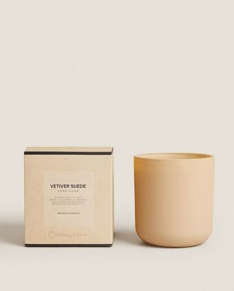 ZARA HOME (500 g) vela aromática vetiver suede oferta