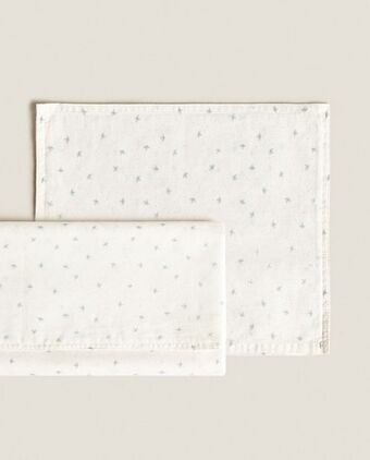 Set de sábana y funda de almohada mini cuna